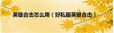 英雄连击合击手游传奇v1